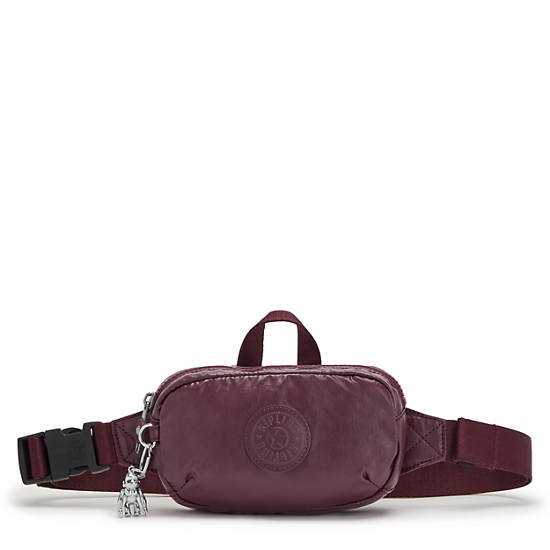 Kipling Alys Metallic Midjeveske Burgunder | NO 2213XY